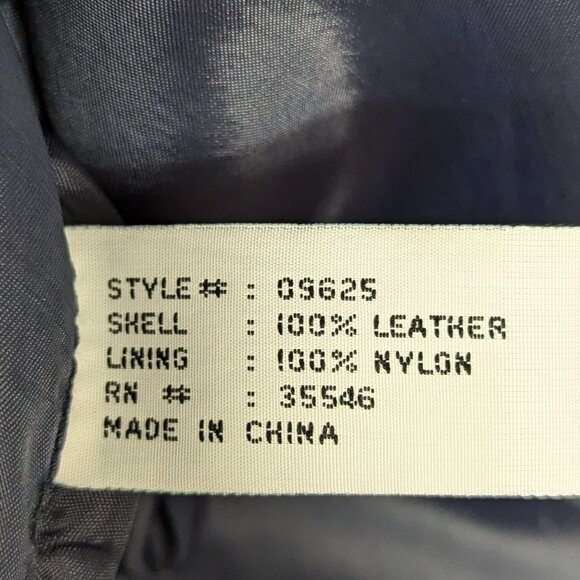 Vintage Greatland Apparel Blue Leather Vest - Picture 9 of 9